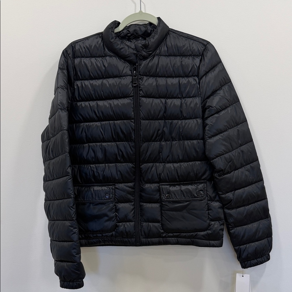Calvin Klein Black Quilted Packable Bomber Jacket